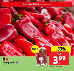 Lidl Puntpaprika XXL aanbieding