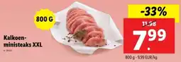 Lidl Kalkoenministeaks XXL aanbieding