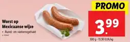 Lidl Worst op Mexicaanse wijze aanbieding