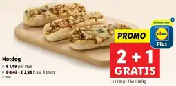 Lidl Hotdog aanbieding