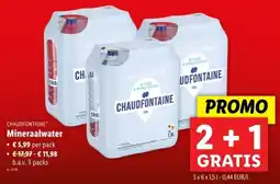 Lidl Chaudfontaine Mineraalwater aanbieding