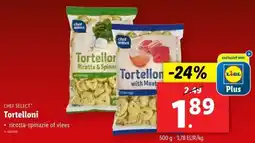 Lidl Chef Select Tortelloni aanbieding