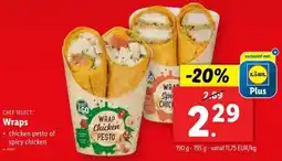 Lidl Chef Select Wraps aanbieding