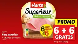 Lidl Herta Hesp superieur aanbieding
