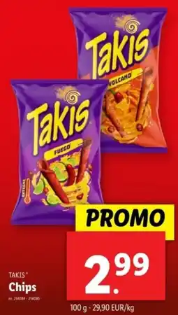 Lidl Takis Chips aanbieding