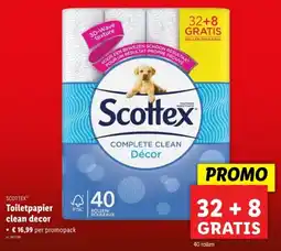 Lidl Scottex Toiletpapier clean decor aanbieding