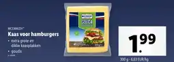 Lidl Mcennedy Kaas voor hamburgers aanbieding