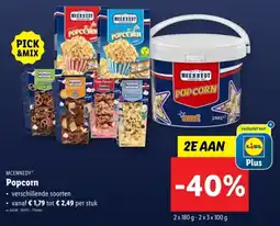 Lidl Mcennedy Popcorn aanbieding