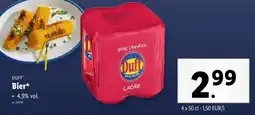Lidl Duff Bier aanbieding