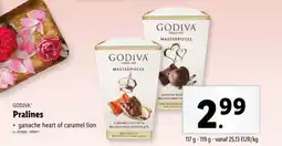 Lidl Godiva Pralines aanbieding