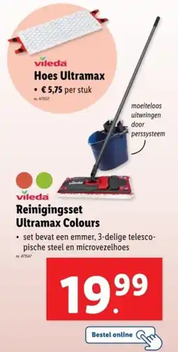 Lidl Vileda Reinigingsset Ultramax Colours aanbieding