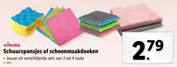 Lidl Vileda Schuursponsjes of schoonmaakdoeken aanbieding