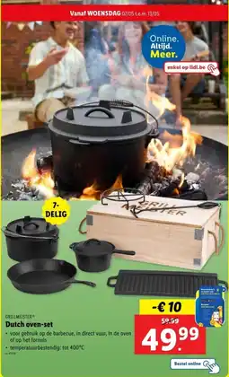 Lidl Grillmeister Dutch oven set aanbieding