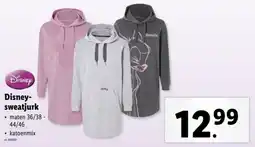 Lidl Disney sweatjurk aanbieding