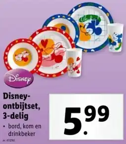 Lidl Disney ontbijtset aanbieding