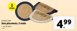 Lidl Livarno Home Jute placemats aanbieding