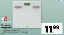 Lidl Sanitas Personenweegschaal aanbieding
