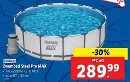 Lidl Bestway Zwembad Steel Pro Max aanbieding
