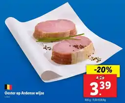 Lidl Oester op Ardense wijze aanbieding