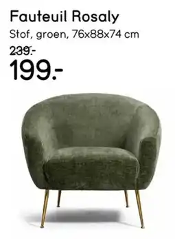 Leen Bakker Fauteuil Rosaly aanbieding