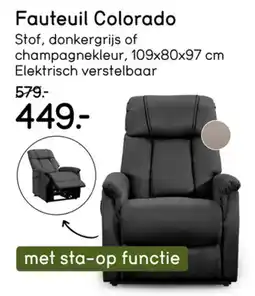 Leen Bakker Fauteuil Colorado aanbieding