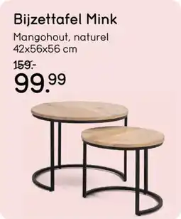 Leen Bakker Bijzettafel Mink aanbieding