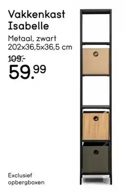 Leen Bakker Vakkenkast Isabelle aanbieding