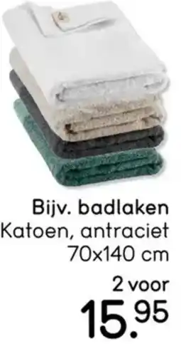 Leen Bakker Badlaken aanbieding