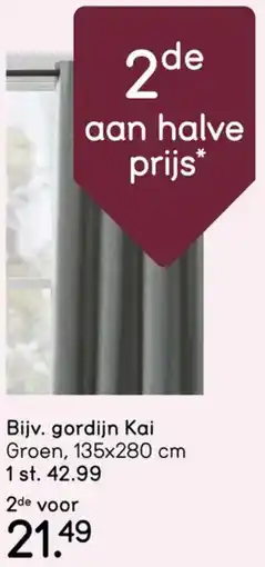 Leen Bakker Gordijn kai aanbieding