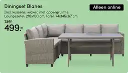 Leen Bakker Diningset Blanes aanbieding