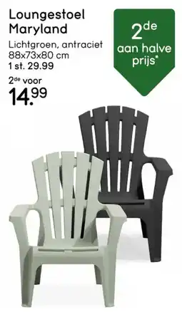 Leen Bakker Loungestoel Maryland aanbieding