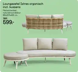 Leen Bakker Loungezetel Istres organisch aanbieding