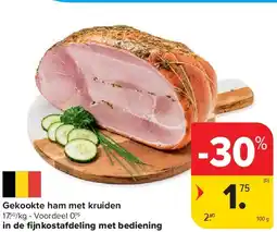 Carrefour Gekookte ham met kruiden aanbieding
