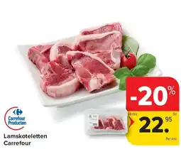 Carrefour Lamskoteletten Carrefour aanbieding