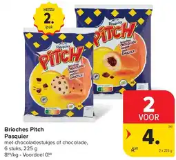 Carrefour Brioches Pitch Pasquier aanbieding