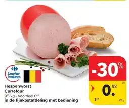 Carrefour Hespenworst Carrefour aanbieding