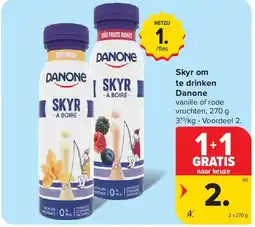 Carrefour Skyr om te drinken Danone aanbieding