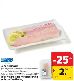 Carrefour Schelvishaasje aanbieding