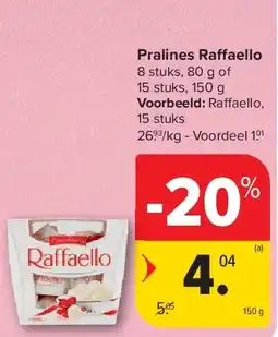Carrefour Pralines Raffaello aanbieding