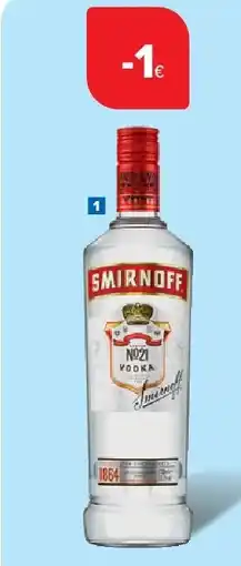 Carrefour Wodka Smirnoff aanbieding