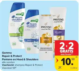 Carrefour Gamma Repair & Protect Pantene en Head & Shoulders aanbieding