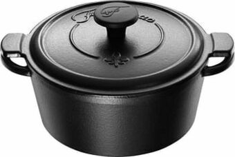Makro Fontignac Stoofpot rond 24 cm zwart aanbieding