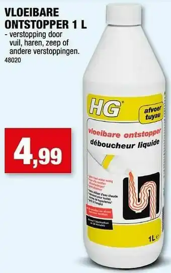 Hubo Vloeibare ontstopper aanbieding