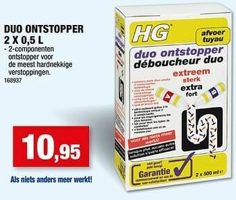 Hubo Duo ontstopper aanbieding