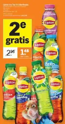 Albert Heijn Lipton Ice Tea 0.5 literflesjes aanbieding