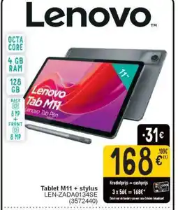 Cora Lenovo Tablet M11 + stylus aanbieding