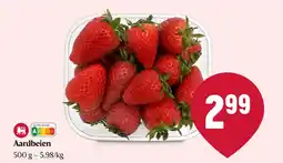 Delhaize Aardbeien aanbieding