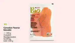 Delhaize Gerookte Noorse biozalm aanbieding