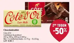 Delhaize Chocoladetablet aanbieding