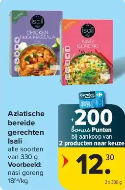 Carrefour Aziatische bereide gerechten Isali aanbieding